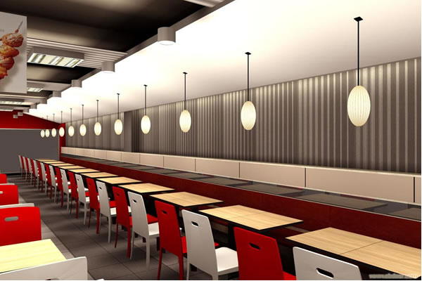 餐飲店面裝修設計圖片、餐飲店裝修效果圖、餐飲店裝修案例